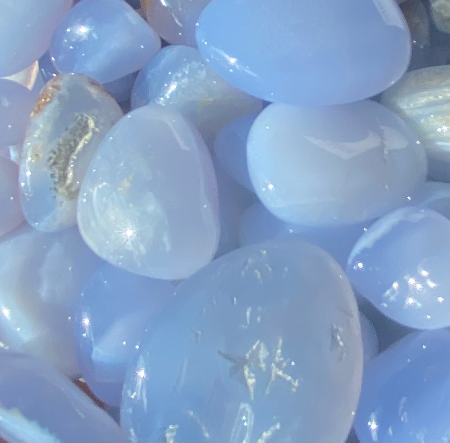 Blue Lace Agate Tumbles Large Mountain Mineral Market